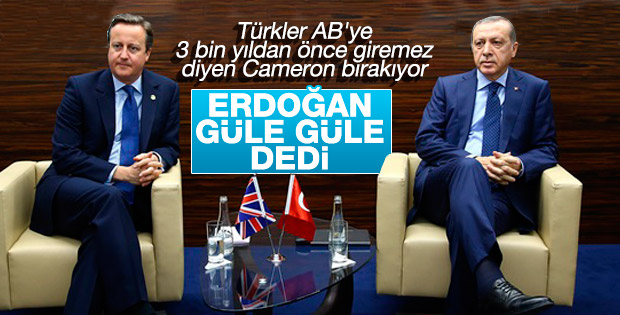 Erdoğan İngiltere Başbakanı Cameron'la görüştü
