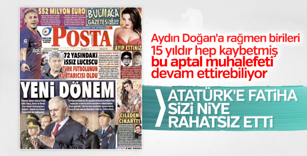 Çıplaklar gazetesi Posta muhalefet yapıyor