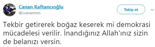 Canan Kaftancıoğlu Twitter'da militan gibi