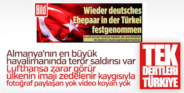 Alman medyası Frankfurt'taki saldırının üstünü örtüyor