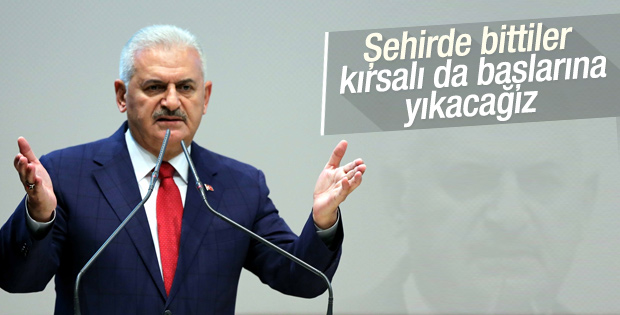 Başbakan'dan terörle mücadelede kararlılık mesajı