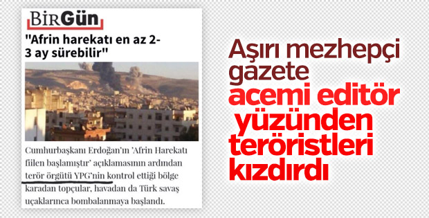 Birgün gazetesi YPG'ye terörist demekten çekiniyor