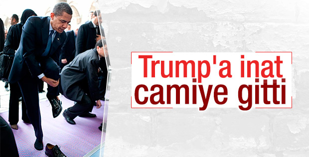 Obama ilk kez Amerika'da camiyi ziyaret etti