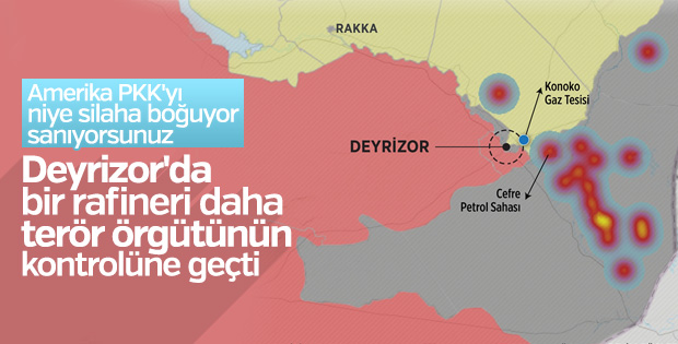 PKK'lı teröristler Deyrizor'da petrol sahalarına ulaştı