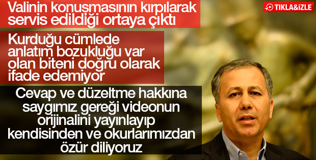 Gaziantep Valisi'nin çarpıtılan sözleri