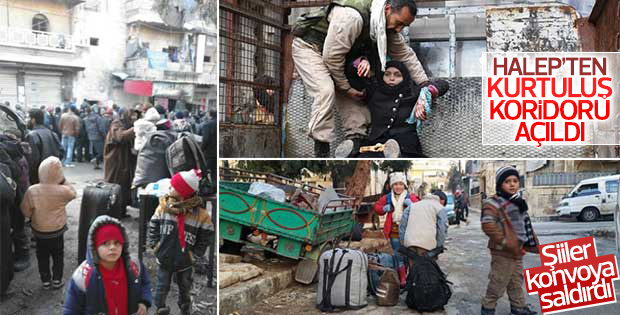 Halep'te tahliyeler başladı
