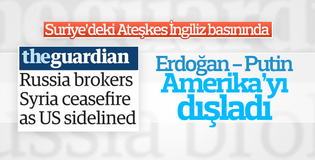 İngiliz basını Erdoğan ve Putin'in ABD'yi dışladığını yazdı