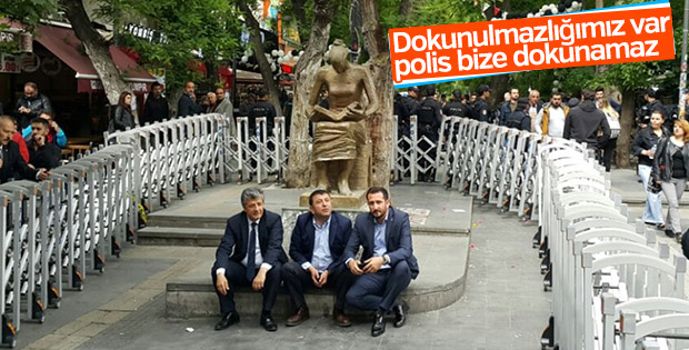 CHP milletvekilleri eylemde