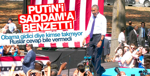 Obama, Putin'in oyunu Saddam'la kıyasladı