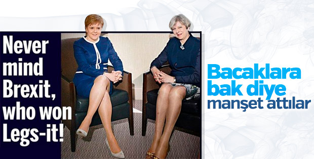 İngiliz Daily Mail'in tepki çeken bacak manşeti