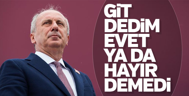 Muharrem İnce, Kılıçdaroğlu'ndan genel başkanlığı istedi