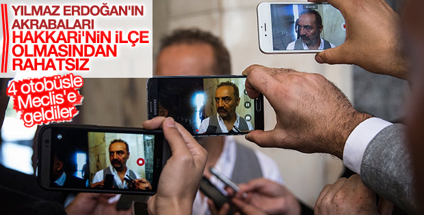Yılmaz Erdoğan 4 otobüs dolusu Hakkarili ile Meclis'te