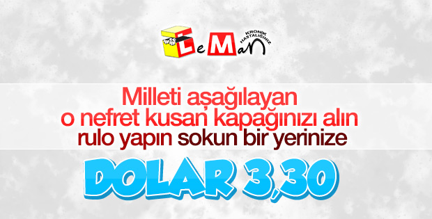 Lemancılar çok üzülecek ama dolar düşüyor