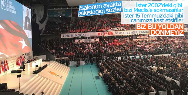 Cumhurbaşkanı Erdoğan'ın kongre konuşması