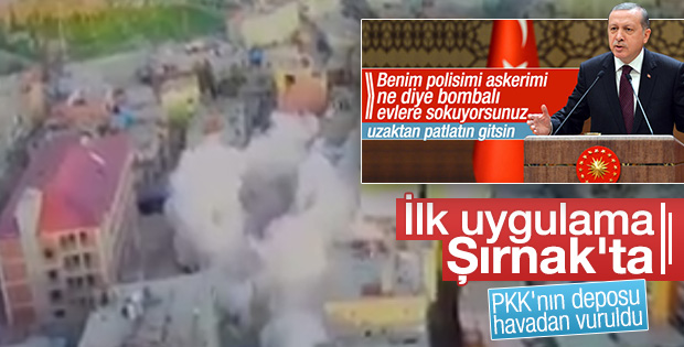 PKK'nın tuzakladığı binalar artık uzaktan yıkılıyor