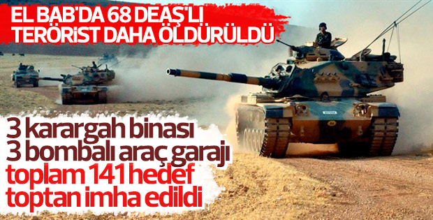 TSK: El Bab'da 68 DEAŞ'lı öldürüldü