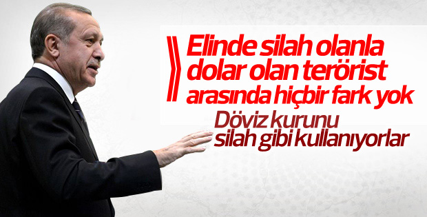 Erdoğan döviz kurunu silah gibi kullanıyorlar dedi