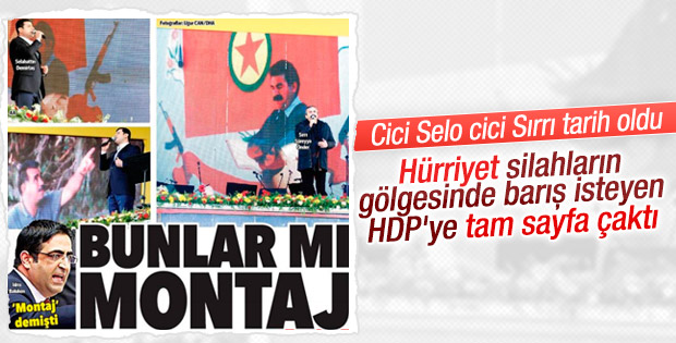 Hürriyet'ten HDP'ye tokat gibi cevap
