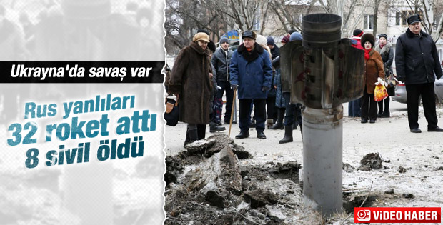Ukrayna'ya roket saldırısı