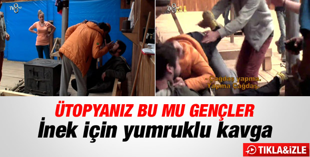 Ütopya'da tekme tokat kavga çıktı