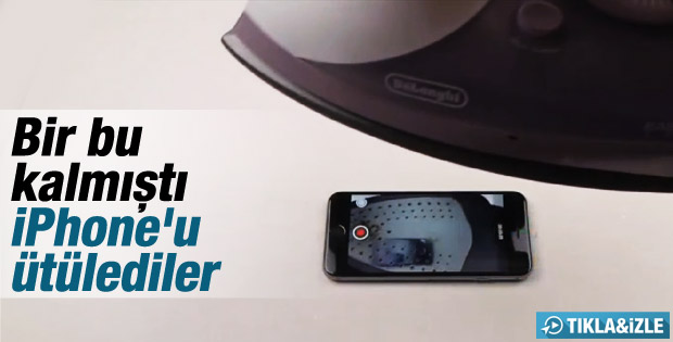 iPhone 6 ütü testi İZLE
