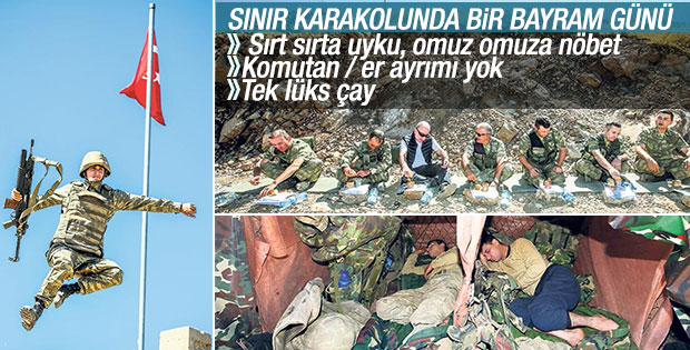 2030 rakımlı Kartal Yuvası'nda Mehmetçik'in bayramı