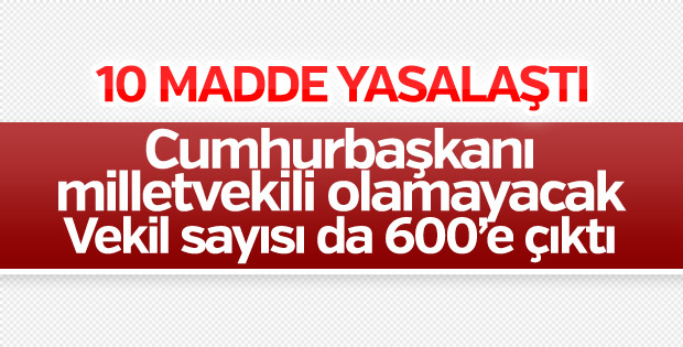 Uyum paketi yasalaştı