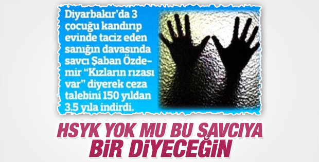 Tacizci için indirim isteyen savcıya HSYK sessiz