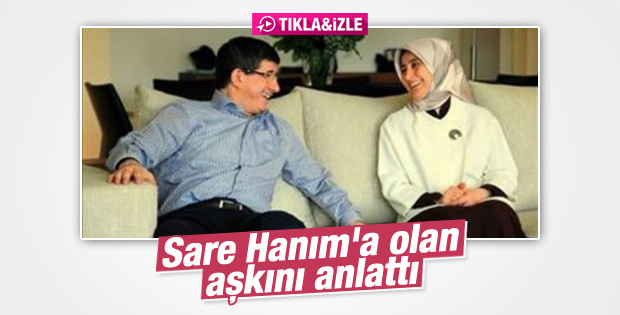 Başbakan Ahmet Davutoğlu'ndan eşine aşk sözleri