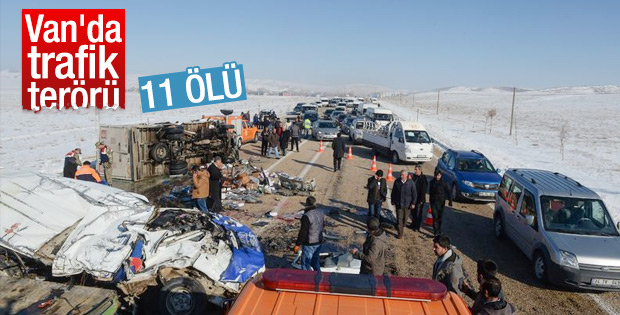 Van'da trafik kazası: 11 ölü