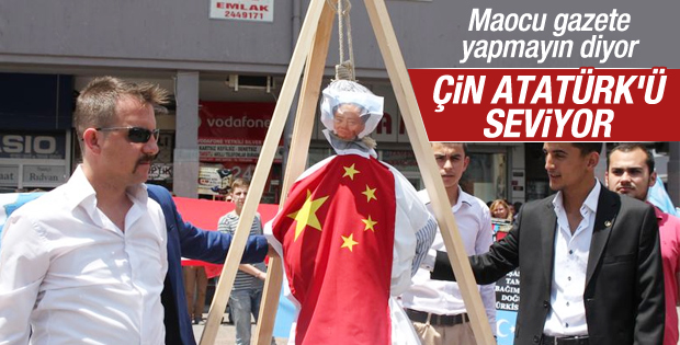 Mao kuklası yakan ülkücülere Aydınlık gazetesi tepkili