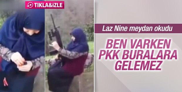 Laz Nine uzun namlulu silahla ateş etti
