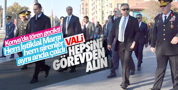 Anma töreni gecikince Vali 'görevden alın' talimatı verdi
