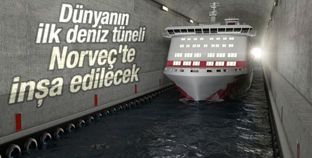 Dünyanın ilk deniz tüneli Norveç'te inşa edilecek