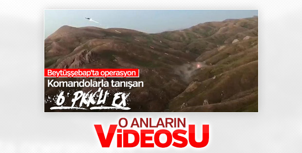 Şırnak'ta PKK'lı teröristlerin öldürüldüğü anlar