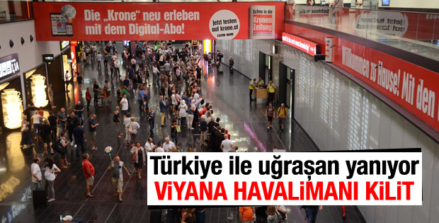 Viyana havalimanında teknik arıza kaosu