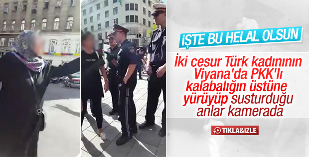 Viyana'da PKK'lıları susturan cesur kadınlar