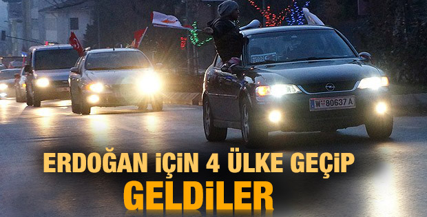 Viyana'dan yola çıkan Milli İrade Konvoyu Türkiye'de