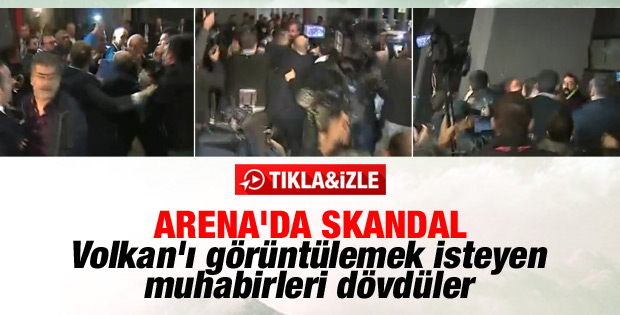 Volkan Demirel Arena'dan ayrılırken olay çıktı