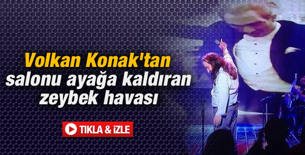 Volkan Konak'tan salonu coşturan zeybek havası - izle