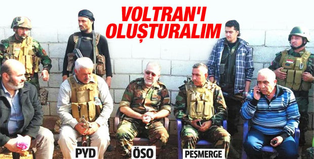 Peşmerge, ÖSO ve PYD komutanları Kobani'de buluştu