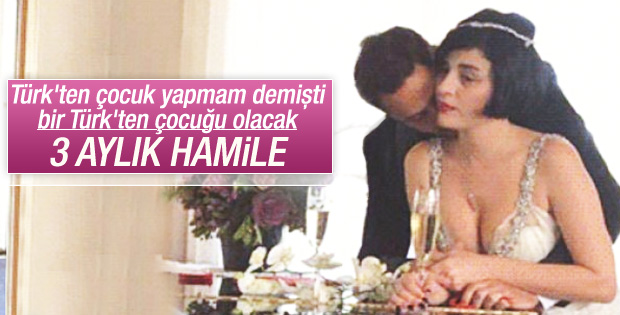 Gonca Vuslateri'nin bir Türk'ten çocuğu olacak