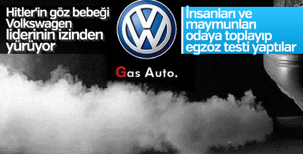 Volkswagen'den canlılar üzerinde deney skandalı