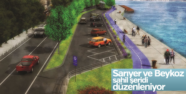 Sarıyer ve Beykoz sahil şeridi düzenleniyor