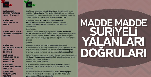 Türkiye'deki Suriyeliler hakkında doğru bilinen yanlışlar
