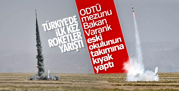 Bakan Varank gençlerin roket heyecanına ortak oldu
