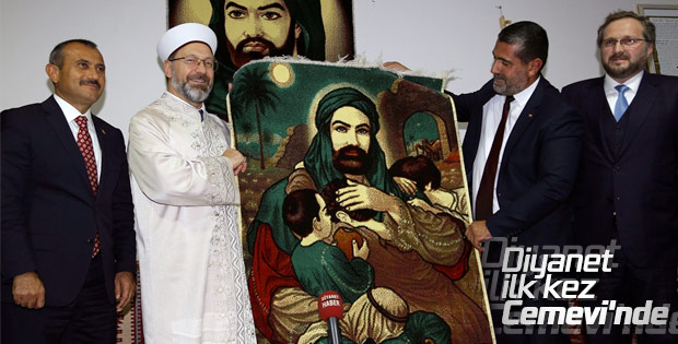 Diyanet İşleri Başkanı Erbaş'tan cemevine ziyaret