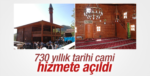 730 yıllık tarihi cami restore edildi
