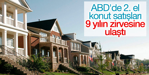 ABD'de 2. el konut satışları 9 yılın zirvesine ulaştı