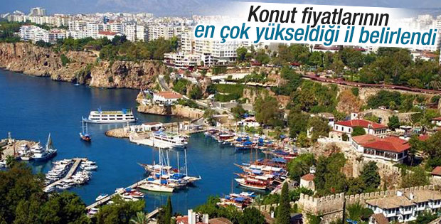 Antalya konut fiyatlarında rekor artış